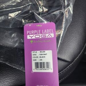 Black scrub pants 2x